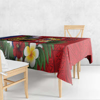 Hawaii And Tonga Tablecloth Shark Tattoo With Tongan Coat Of Arms