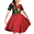 Hawaii And Tonga Family Matching Off Shoulder Short Dress and Hawaiian Shirt King Kamehameha Tribal Ngatu Pattern