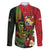 Hawaii And Tonga Family Matching Off Shoulder Short Dress and Hawaiian Shirt King Kamehameha Tribal Ngatu Pattern