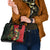 Hawaii And Tonga Shoulder Handbag King Kamehameha Tribal Ngatu Pattern