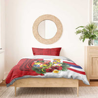 Hawaii And Tonga Bedding Set King Kalakaua Tribal Gecko Tongan Ngatu