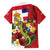 Hawaii And Tonga Family Matching Off Shoulder Maxi Dress and Hawaiian Shirt King Kalakaua Tribal Gecko Tongan Ngatu