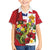 Hawaii And Tonga Family Matching Off Shoulder Short Dress and Hawaiian Shirt King Kalakaua Tribal Gecko Tongan Ngatu