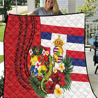 Hawaii And Tonga Quilt King Kalakaua Tribal Gecko Tongan Ngatu