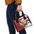 Hawaii And Tonga Shoulder Handbag King Kalakaua Tribal Gecko Tongan Ngatu
