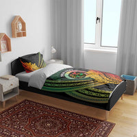 Personalised Vanuatu Independence Day Bedding Set July 30 Pig Tusk Long God Yumi Stanap