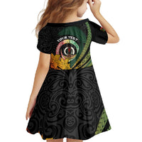 Personalised Vanuatu Independence Day Family Matching Long Sleeve Bodycon Dress and Hawaiian Shirt July 30 Pig Tusk Long God Yumi Stanap LT14 - Polynesian Pride
