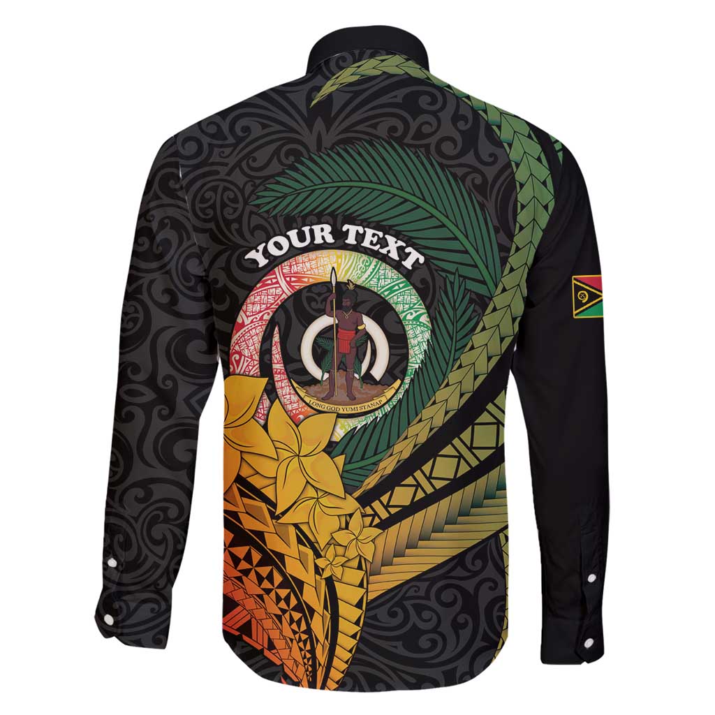 Personalised Vanuatu Independence Day Family Matching Long Sleeve Bodycon Dress and Hawaiian Shirt July 30 Pig Tusk Long God Yumi Stanap LT14 - Polynesian Pride