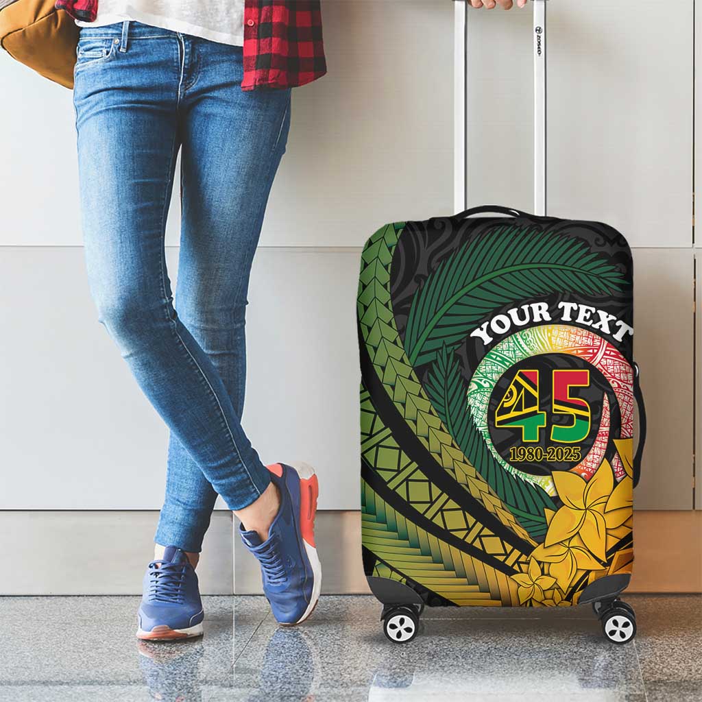 Personalised Vanuatu Independence Day Luggage Cover July 30 Pig Tusk Long God Yumi Stanap