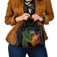 Personalised Vanuatu Independence Day Shoulder Handbag July 30 Pig Tusk Long God Yumi Stanap