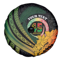 Personalised Vanuatu Independence Day Spare Tire Cover July 30 Pig Tusk Long God Yumi Stanap