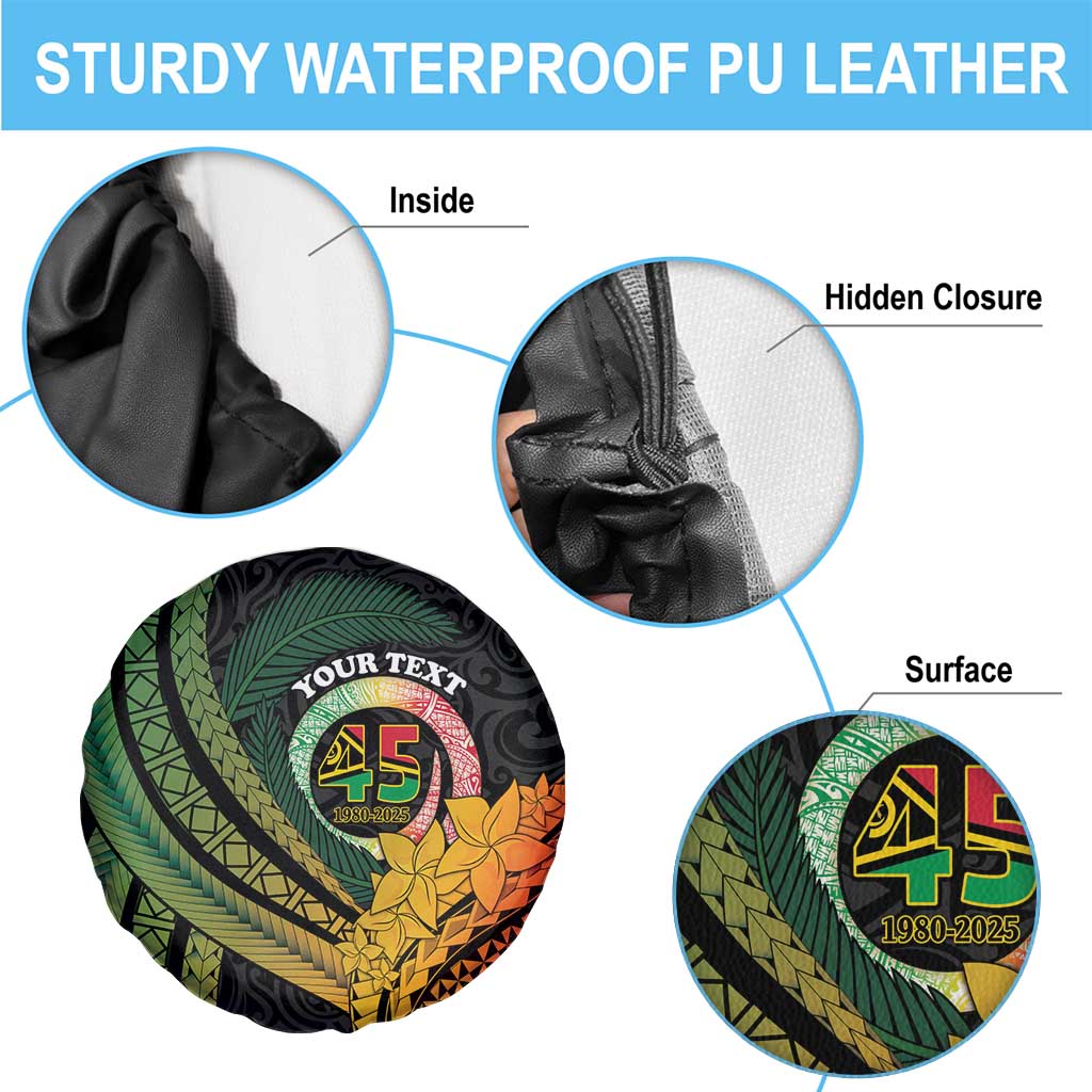 Personalised Vanuatu Independence Day Spare Tire Cover July 30 Pig Tusk Long God Yumi Stanap