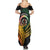 Personalised Vanuatu Independence Day Summer Maxi Dress July 30 Pig Tusk Long God Yumi Stanap