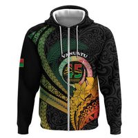 Personalised Vanuatu Independence Day Zip Hoodie July 30 Pig Tusk Long God Yumi Stanap