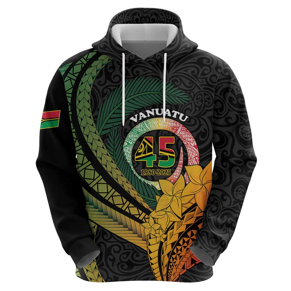 Personalised Vanuatu Independence Day Zip Hoodie July 30 Pig Tusk Long God Yumi Stanap