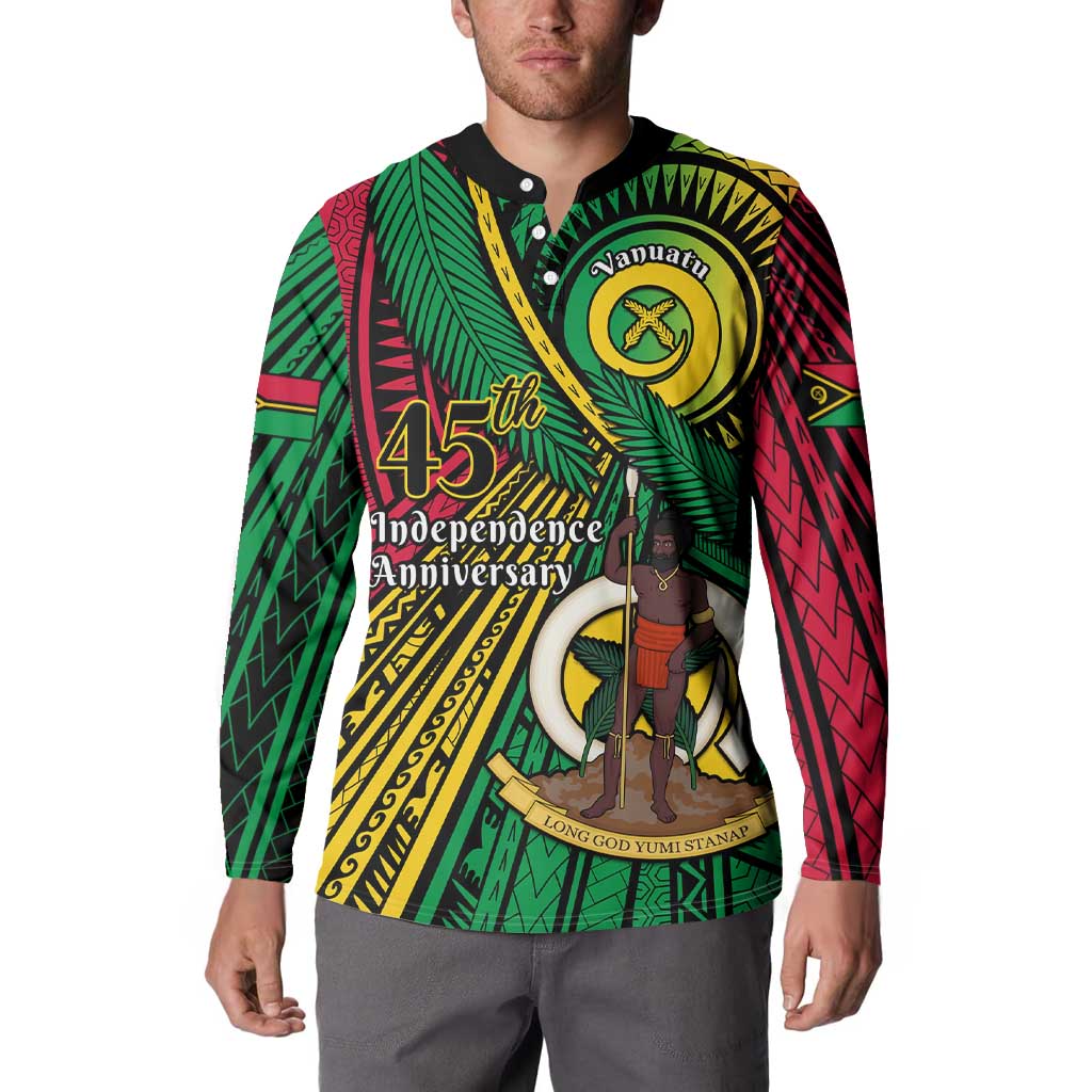 Halo Vanuatu Button Sweatshirt Happy 45th Independence Anniversary