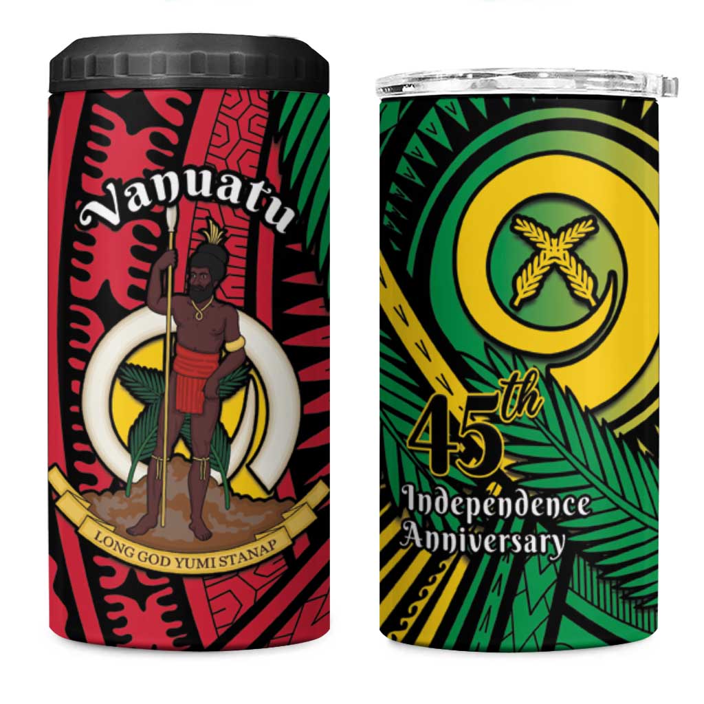 Halo Vanuatu 4 in 1 Can Cooler Tumbler Happy 45th Independence Anniversary