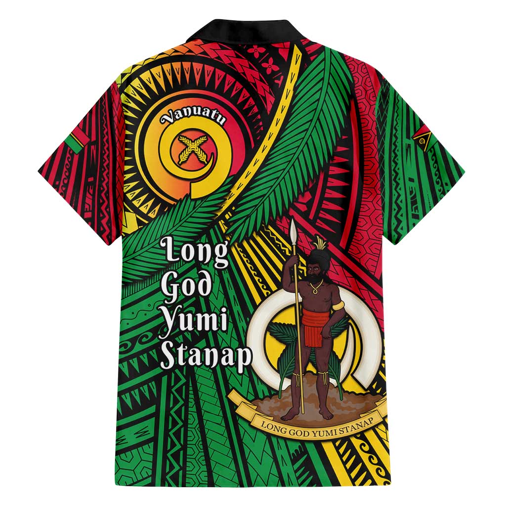 Halo Vanuatu Family Matching Long Sleeve Bodycon Dress and Hawaiian Shirt Happy 45th Independence Anniversary LT14 - Polynesian Pride