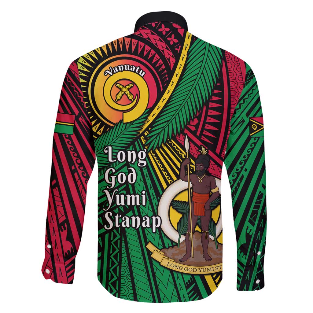 Halo Vanuatu Family Matching Off Shoulder Short Dress and Hawaiian Shirt Happy 45th Independence Anniversary LT14 - Polynesian Pride