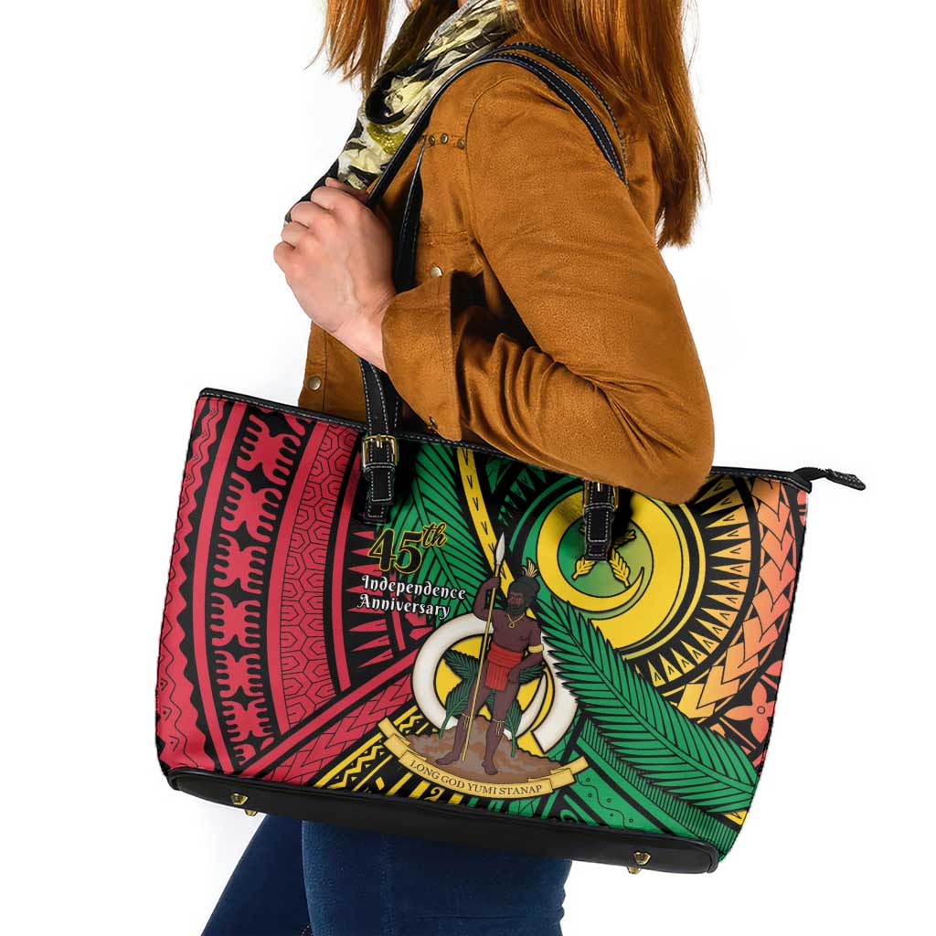 Halo Vanuatu Leather Tote Bag Happy 45th Independence Anniversary