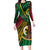 Halo Vanuatu Long Sleeve Bodycon Dress Happy 45th Independence Anniversary