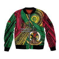 Halo Vanuatu Sleeve Zip Bomber Jacket Happy 45th Independence Anniversary