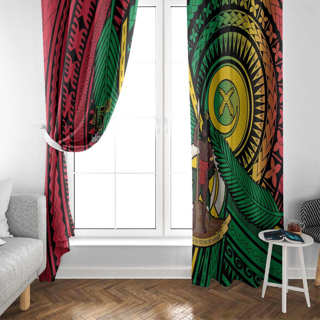 Halo Vanuatu Window Curtain Happy 45th Independence Anniversary