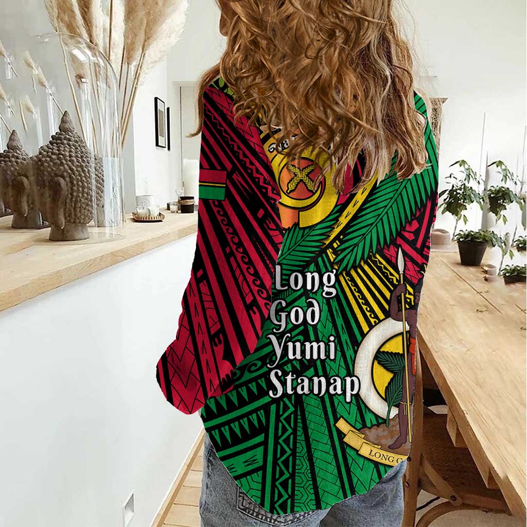Halo Vanuatu Women Casual Shirt Happy 45th Independence Anniversary