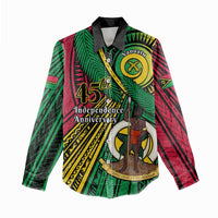 Halo Vanuatu Women Casual Shirt Happy 45th Independence Anniversary