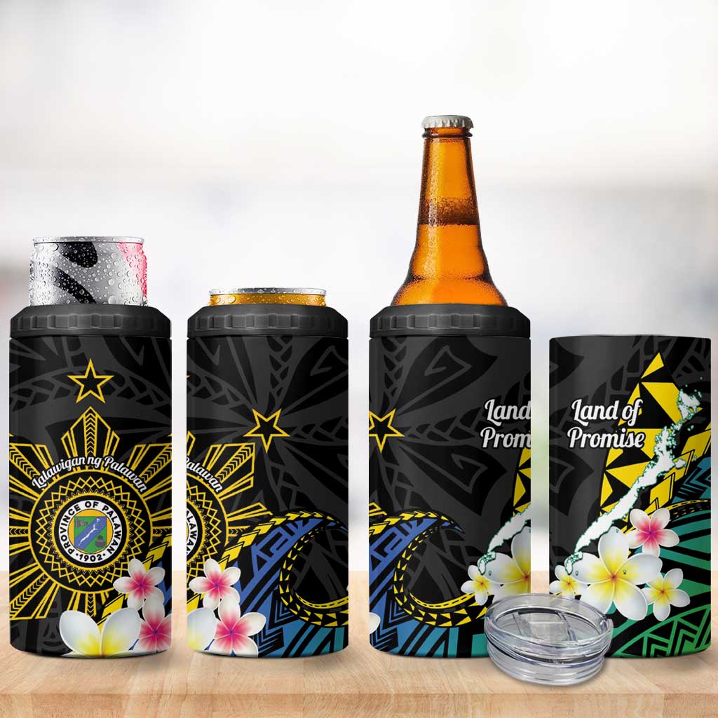 Lalawigan ng Palawan 4 in 1 Can Cooler Tumbler Philippines Province Land of Promise LT14 - Polynesian Pride