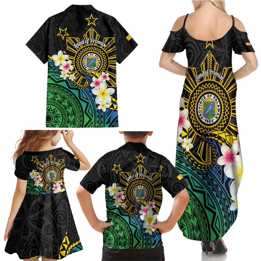 Lalawigan ng Palawan Family Matching Summer Maxi Dress and Hawaiian Shirt Philippines Province Land of Promise LT14 - Polynesian Pride
