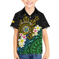 Lalawigan ng Palawan Family Matching Tank Maxi Dress and Hawaiian Shirt Philippines Province Land of Promise LT14 Son's Shirt Black - Polynesian Pride