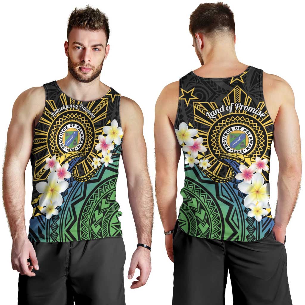 Lalawigan ng Palawan Men Tank Top Philippines Province Land of Promise