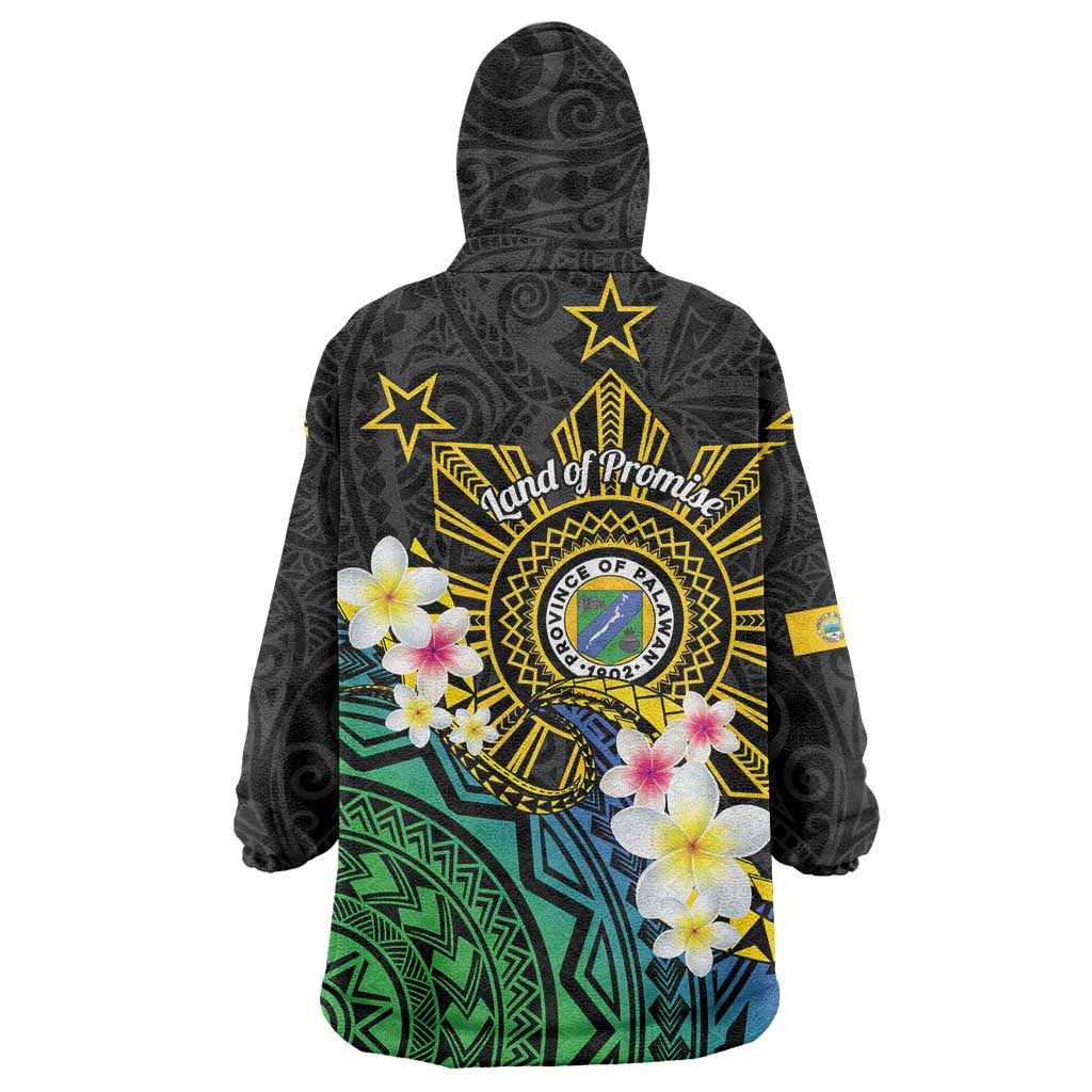 Lalawigan ng Palawan Wearable Blanket Hoodie Philippines Province Land of Promise LT14 - Polynesian Pride