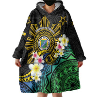 Lalawigan ng Palawan Wearable Blanket Hoodie Philippines Province Land of Promise LT14 - Polynesian Pride
