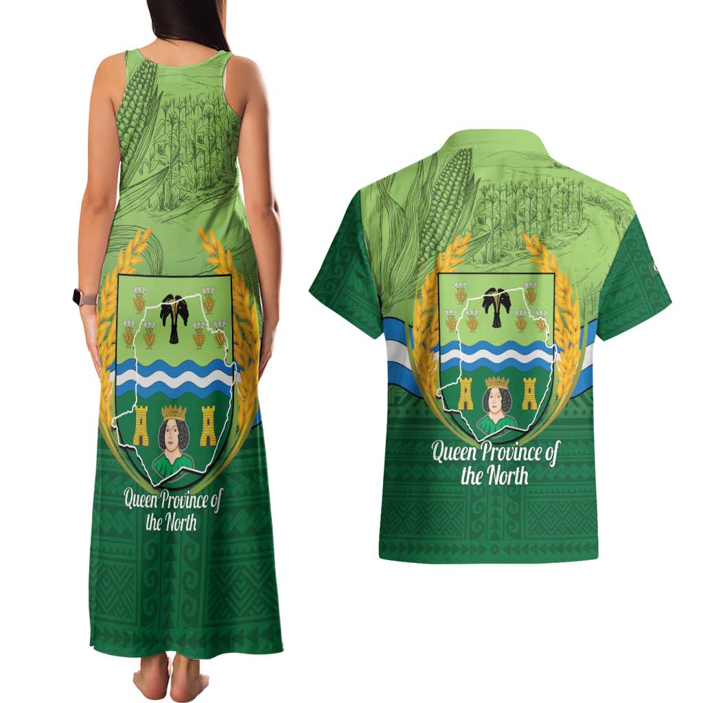 Isabela Philippines Couples Matching Tank Maxi Dress and Hawaiian Shirt Queen Province Of The North