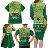 Isabela Philippines Family Matching Long Sleeve Bodycon Dress and Hawaiian Shirt Queen Province Of The North LT14 - Polynesian Pride