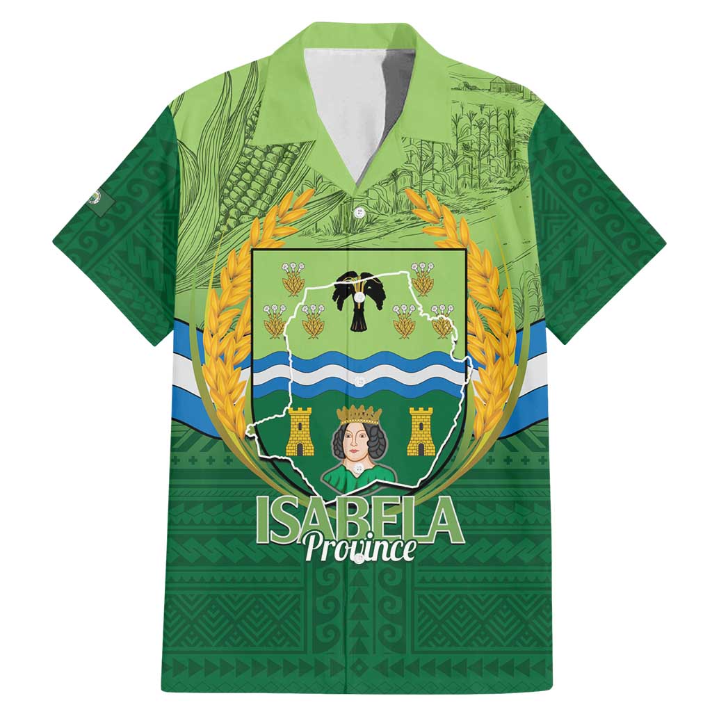 Isabela Philippines Family Matching Mermaid Dress and Hawaiian Shirt Queen Province Of The North LT14 Dad's Shirt - Short Sleeve Green - Polynesian Pride