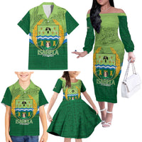 Isabela Philippines Family Matching Off The Shoulder Long Sleeve Dress and Hawaiian Shirt Queen Province Of The North LT14 - Polynesian Pride