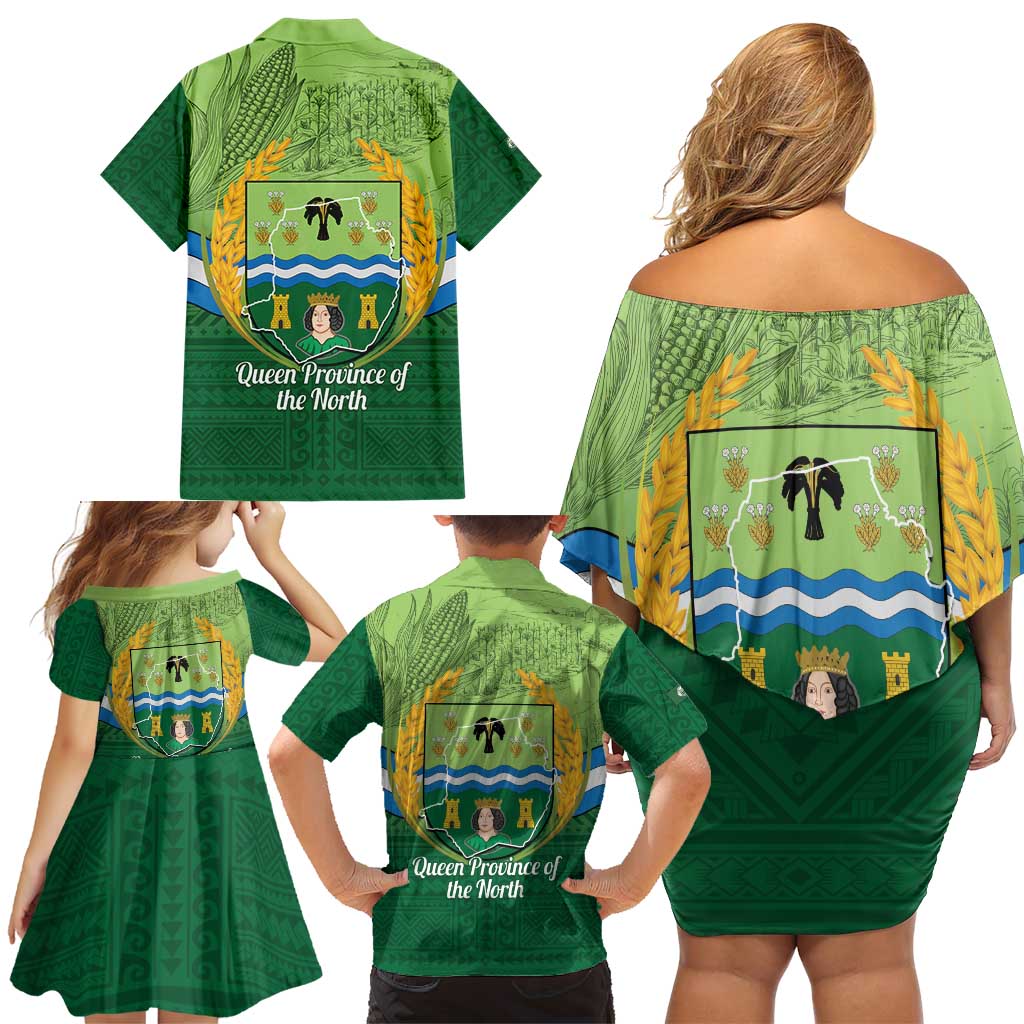 Isabela Philippines Family Matching Off Shoulder Short Dress and Hawaiian Shirt Queen Province Of The North LT14 - Polynesian Pride