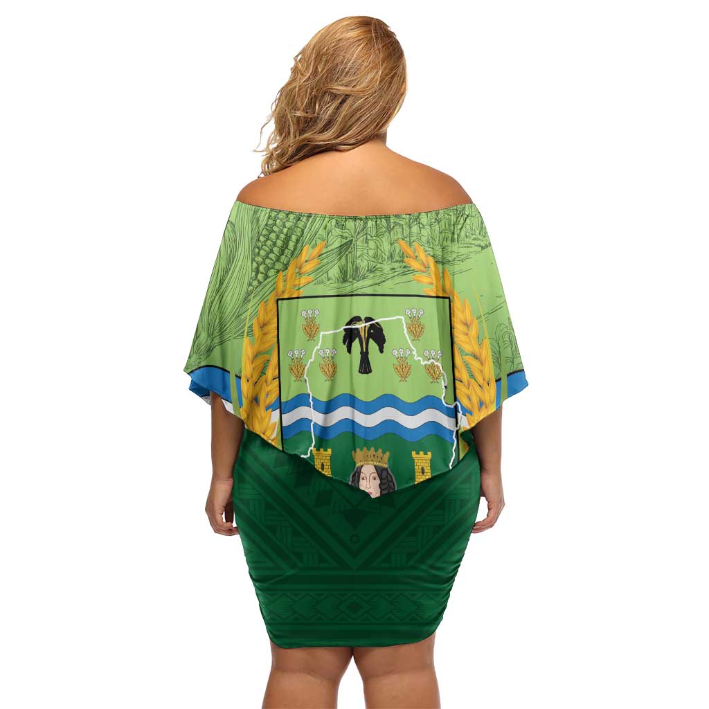 Isabela Philippines Family Matching Off Shoulder Short Dress and Hawaiian Shirt Queen Province Of The North LT14 - Polynesian Pride