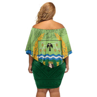 Isabela Philippines Family Matching Off Shoulder Short Dress and Hawaiian Shirt Queen Province Of The North LT14 - Polynesian Pride