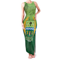 Isabela Philippines Family Matching Tank Maxi Dress and Hawaiian Shirt Queen Province Of The North LT14 Mom's Dress Green - Polynesian Pride