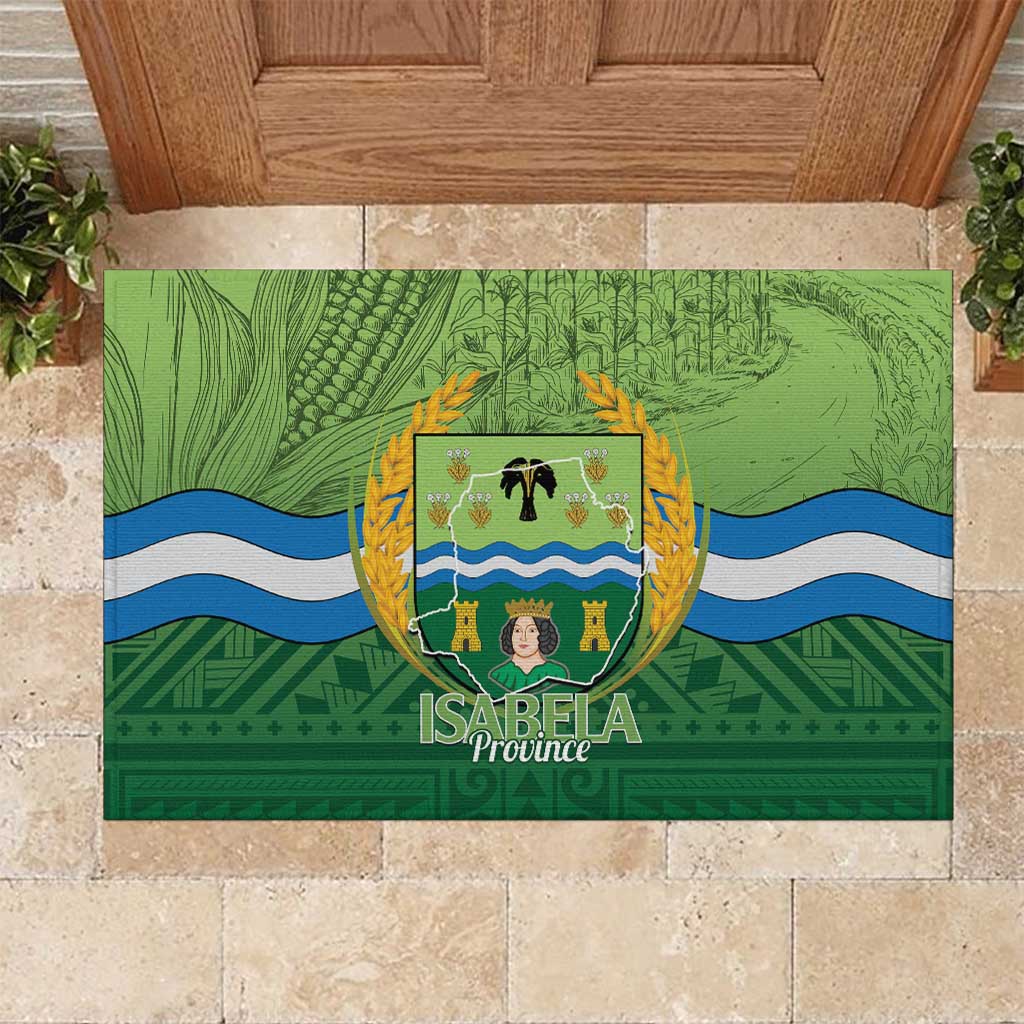 Isabela Philippines Rubber Doormat Queen Province Of The North LT14 Green - Polynesian Pride
