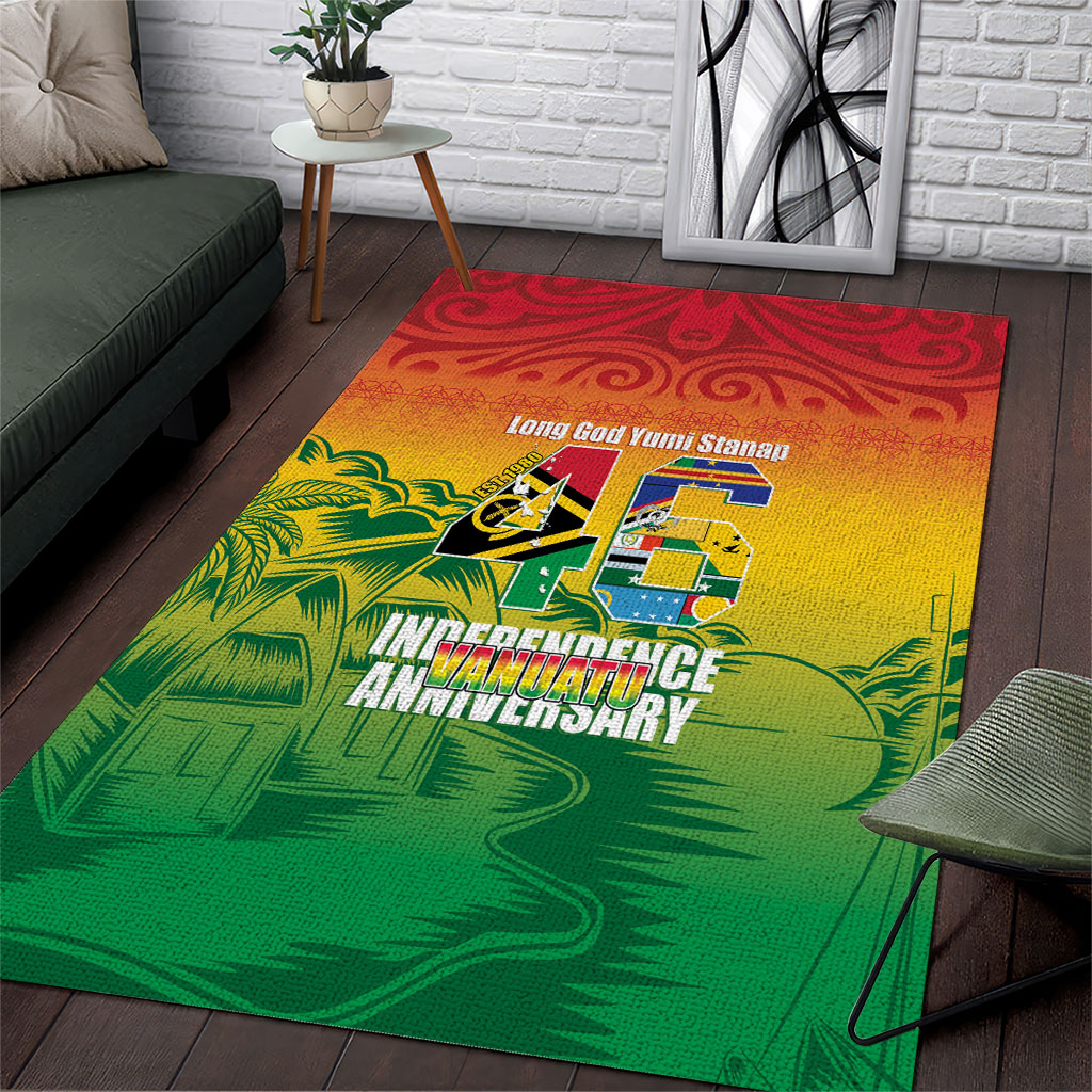 Vanuatu Indipendens Dei Area Rug Yumi 46th Independence Anniversary