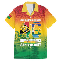 Vanuatu Indipendens Dei Family Matching Long Sleeve Bodycon Dress and Hawaiian Shirt Yumi 46th Independence Anniversary LT14 Dad's Shirt - Short Sleeve Reggae - Polynesian Pride