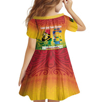 Vanuatu Indipendens Dei Family Matching Off Shoulder Maxi Dress and Hawaiian Shirt Yumi 46th Independence Anniversary LT14 - Polynesian Pride