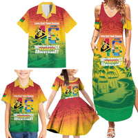 Vanuatu Indipendens Dei Family Matching Summer Maxi Dress and Hawaiian Shirt Yumi 46th Independence Anniversary LT14 - Polynesian Pride