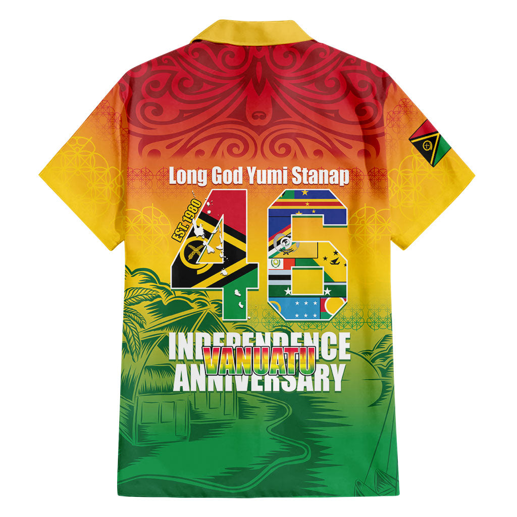 Vanuatu Indipendens Dei Hawaiian Shirt Yumi 46th Independence Anniversary