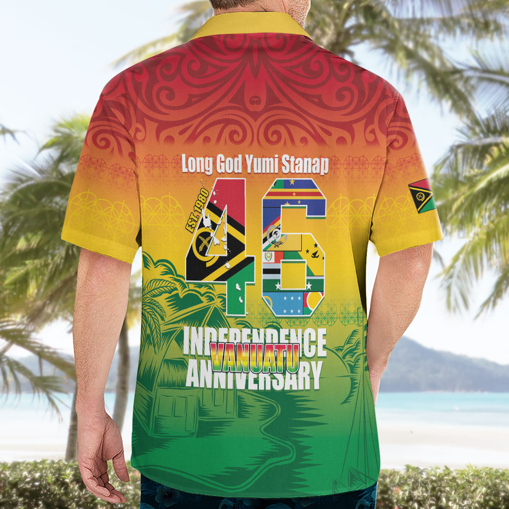 Vanuatu Indipendens Dei Hawaiian Shirt Yumi 46th Independence Anniversary